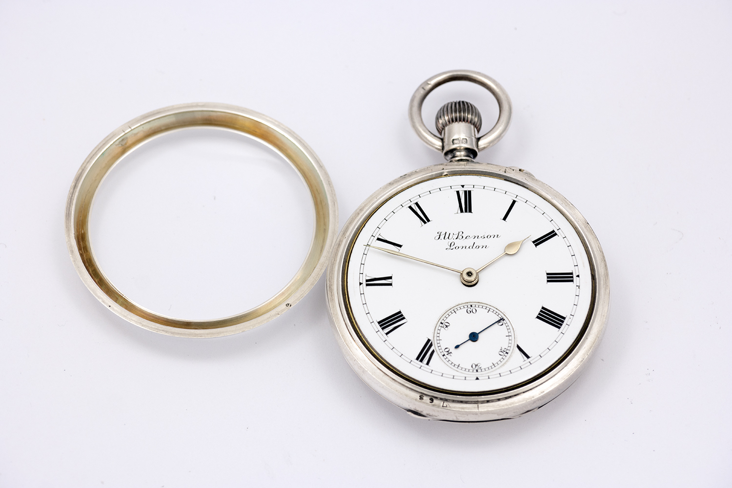 J.W BENSON POCKET WATCH, "the bank watch" - Image 3