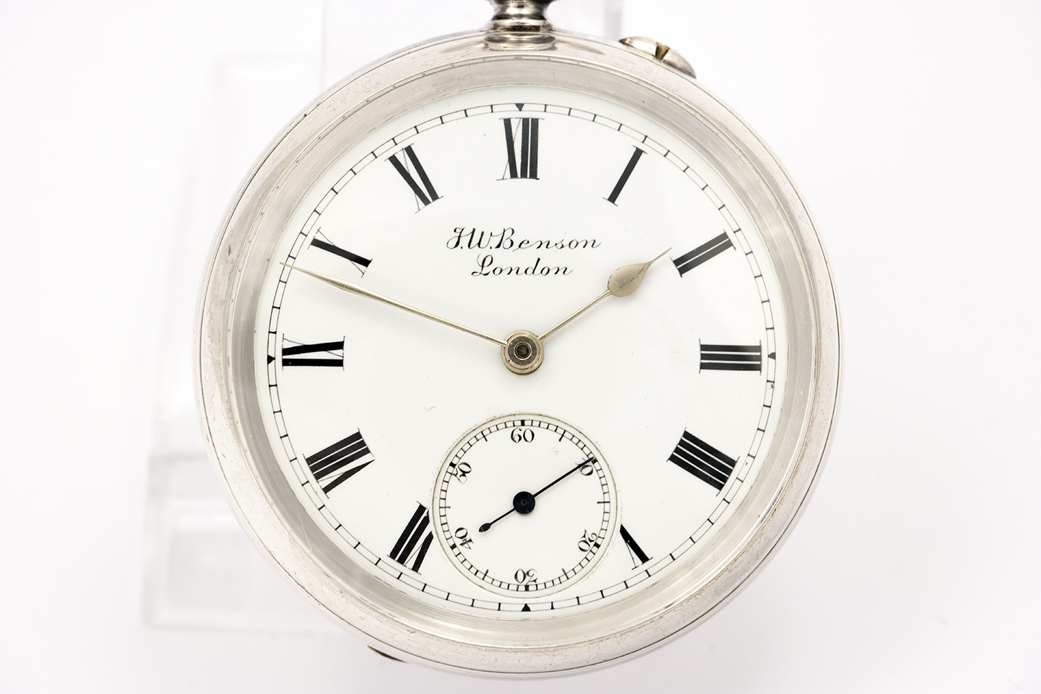 J.W BENSON POCKET WATCH, "the bank watch" - Image 2