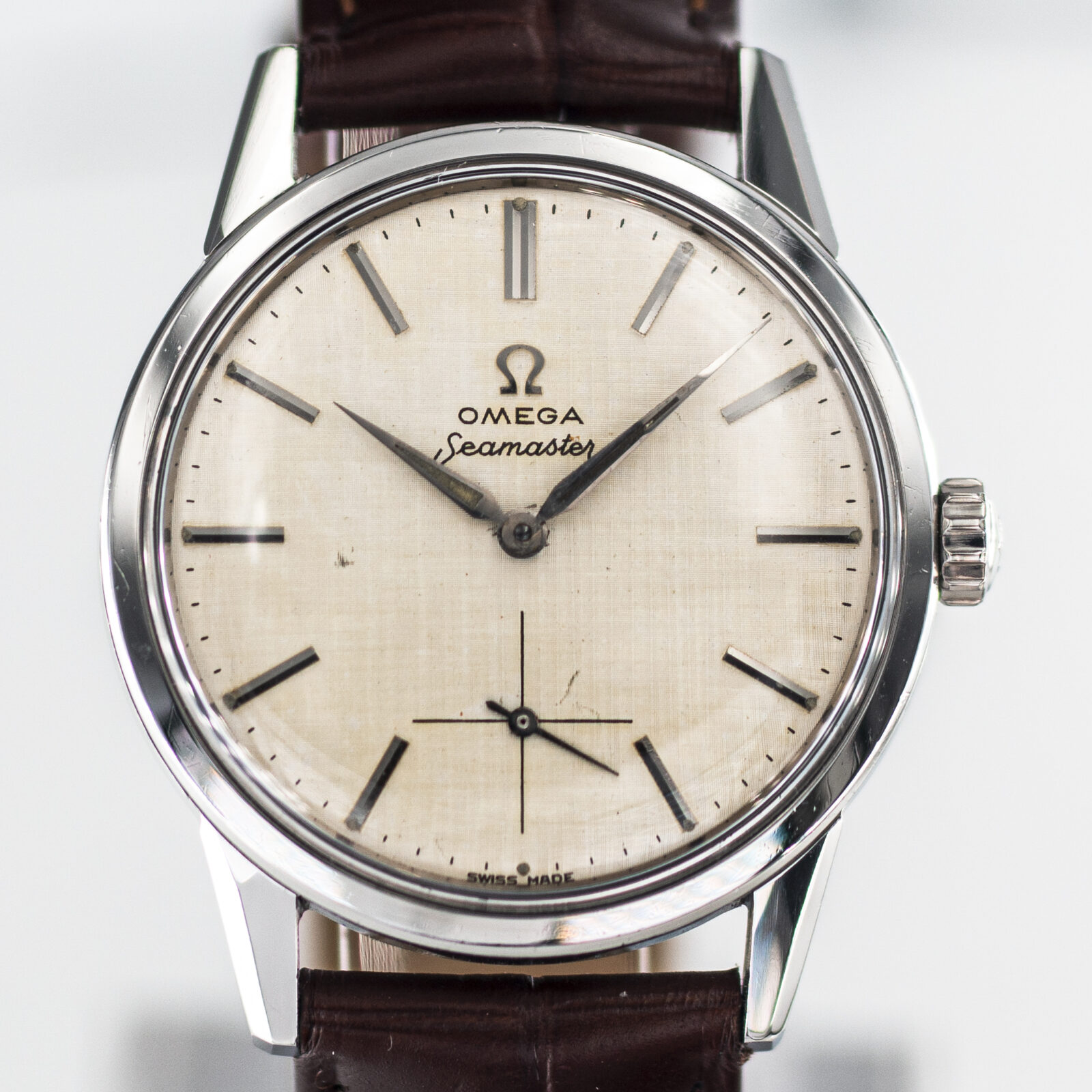 1961 Omega Seamaster All Original Manual Wind with Sub Seconds Model 14389 in Stainless Steel