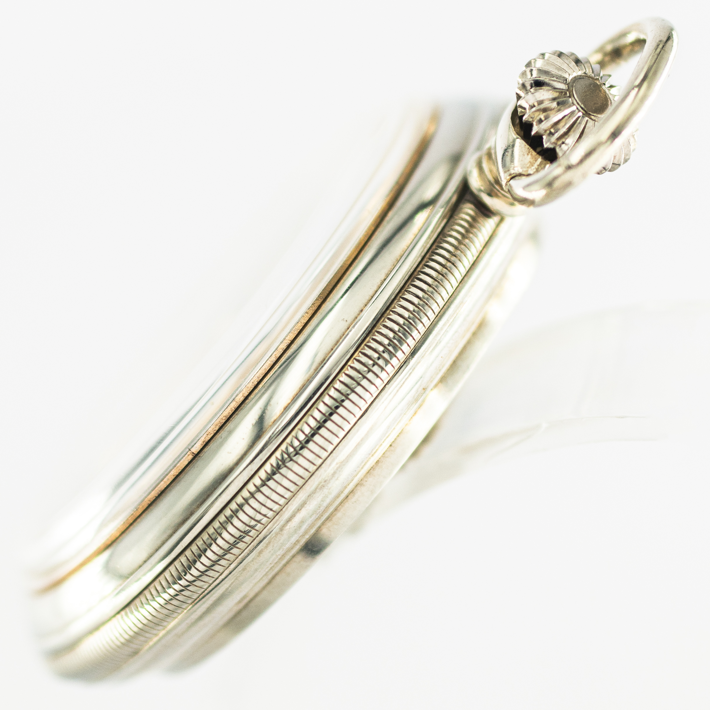 Vintage Eiger Farmer's Pocket Watch in silver colored metal, 1970s