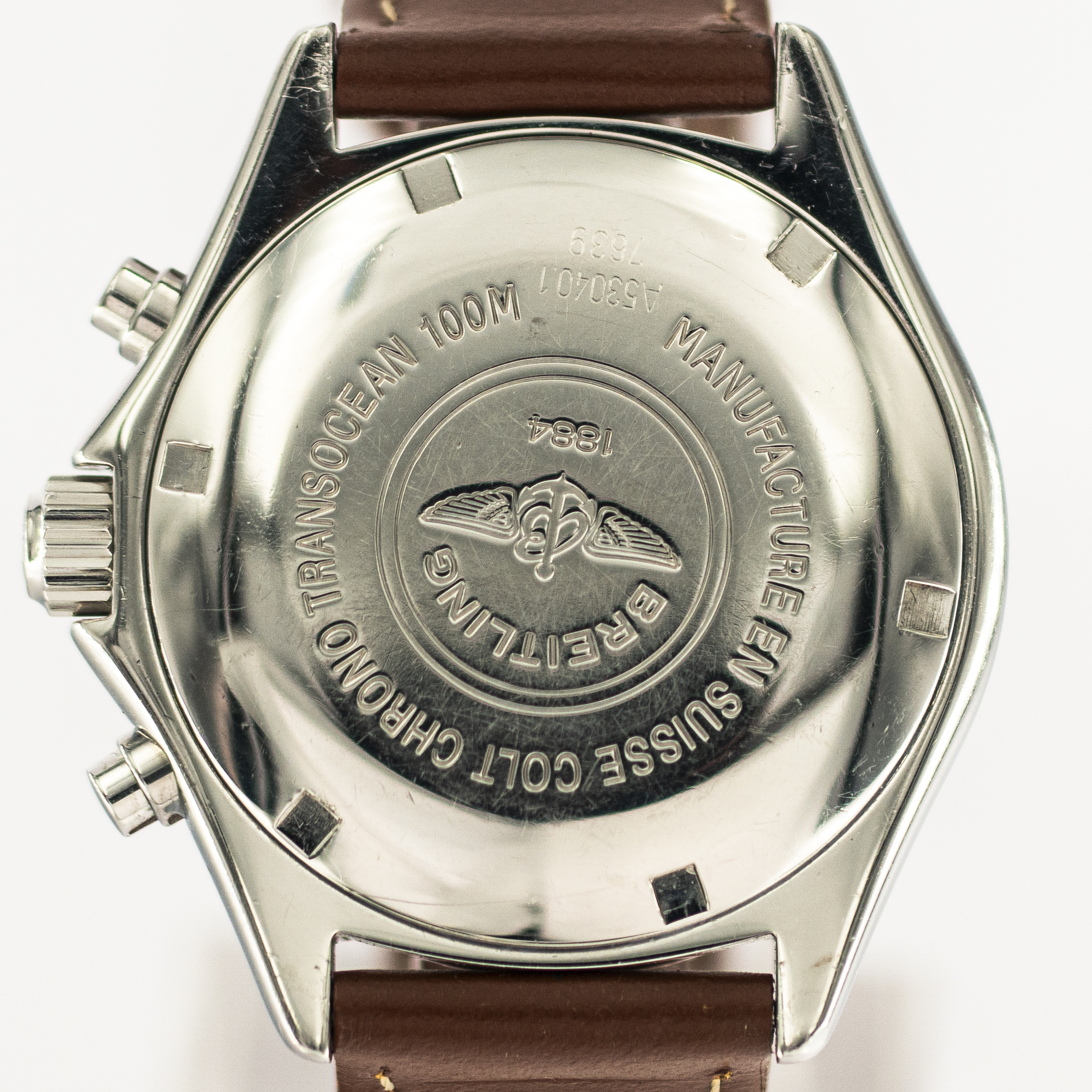 1272_marcels_watch_group_vintage_wrist_watch_1980s_breitling_A530401_transocean_colt_chronograph_case_back_06