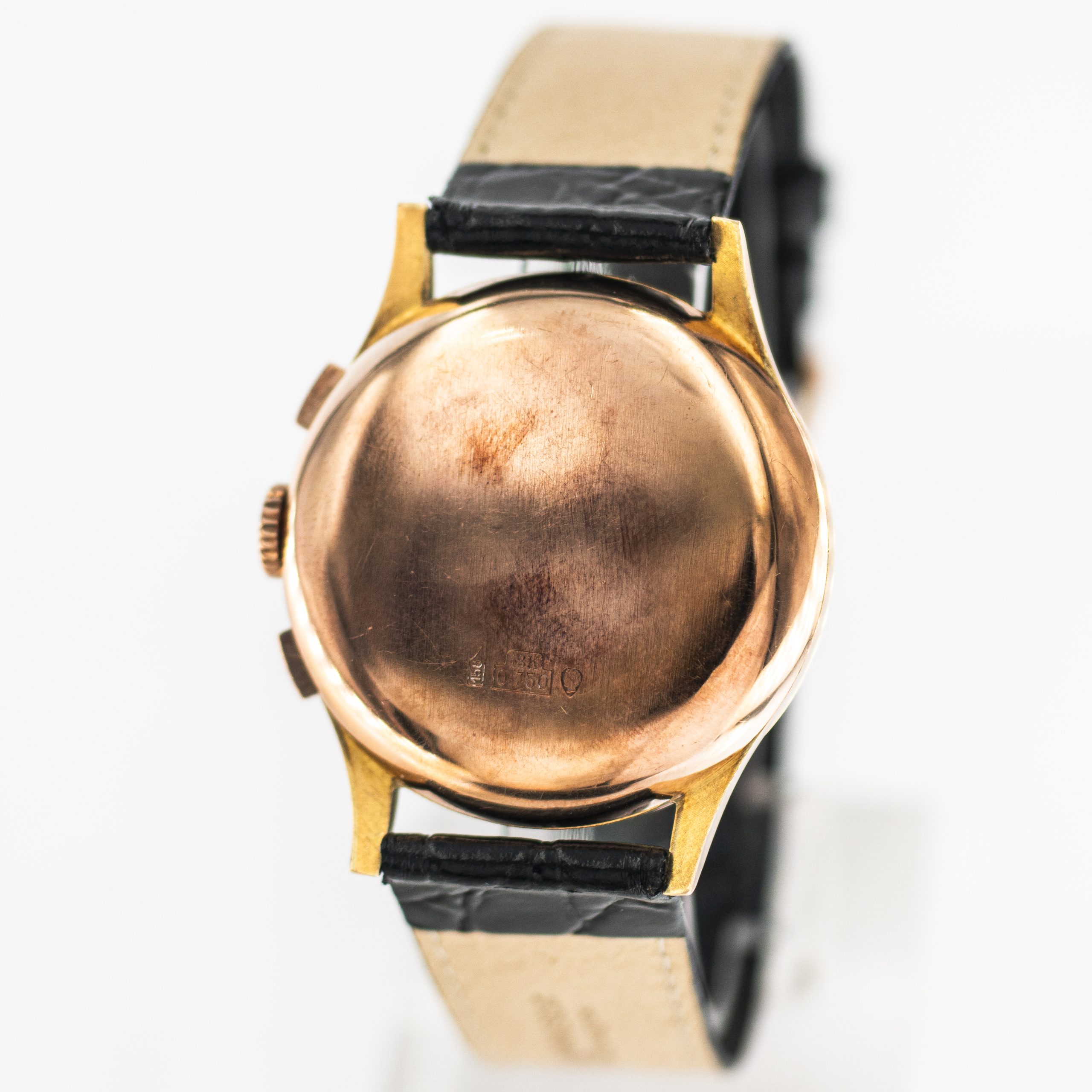 1302_marcels_watch_group_vintage_wristwatch_1950s_chronographe_suisse_18CT_rose_gold_aidix_case_back_01