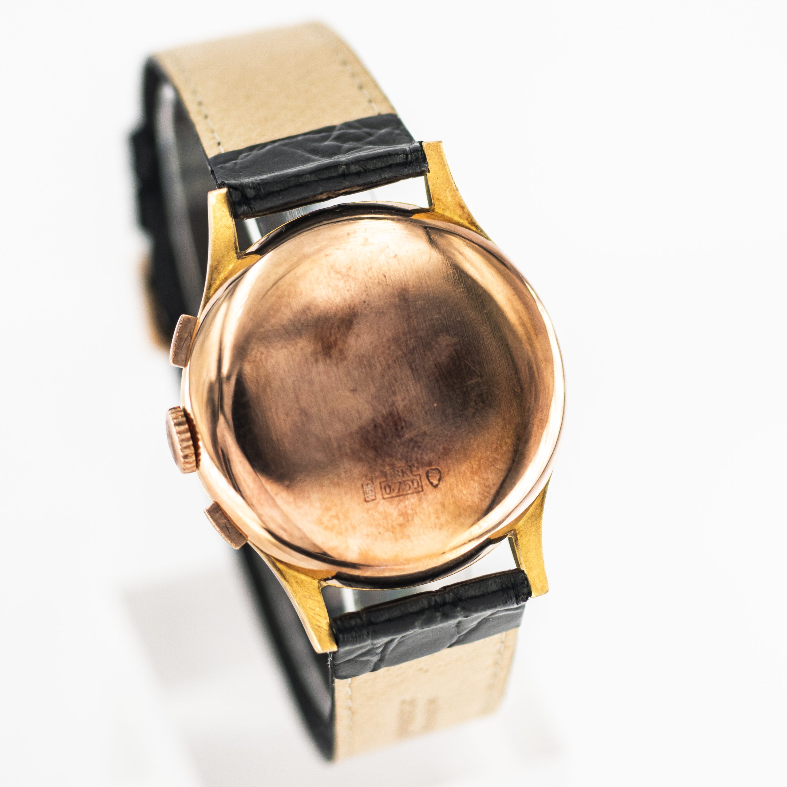 1302_marcels_watch_group_vintage_wristwatch_1950s_chronographe_suisse_18CT_rose_gold_aidix_case_back_02