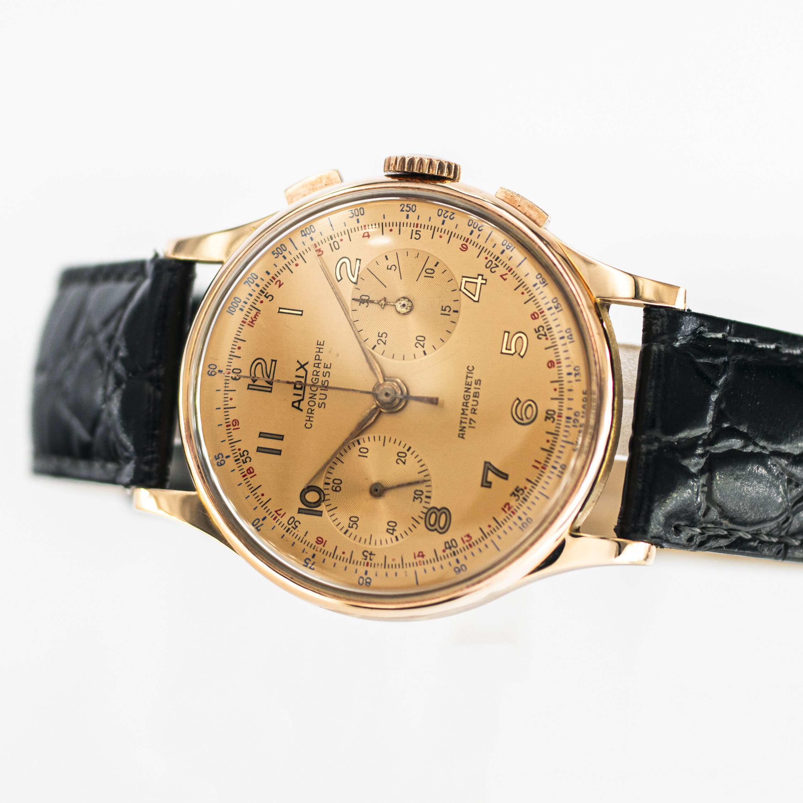 1302_marcels_watch_group_vintage_wristwatch_1950s_chronographe_suisse_18CT_rose_gold_aidix_dial_02