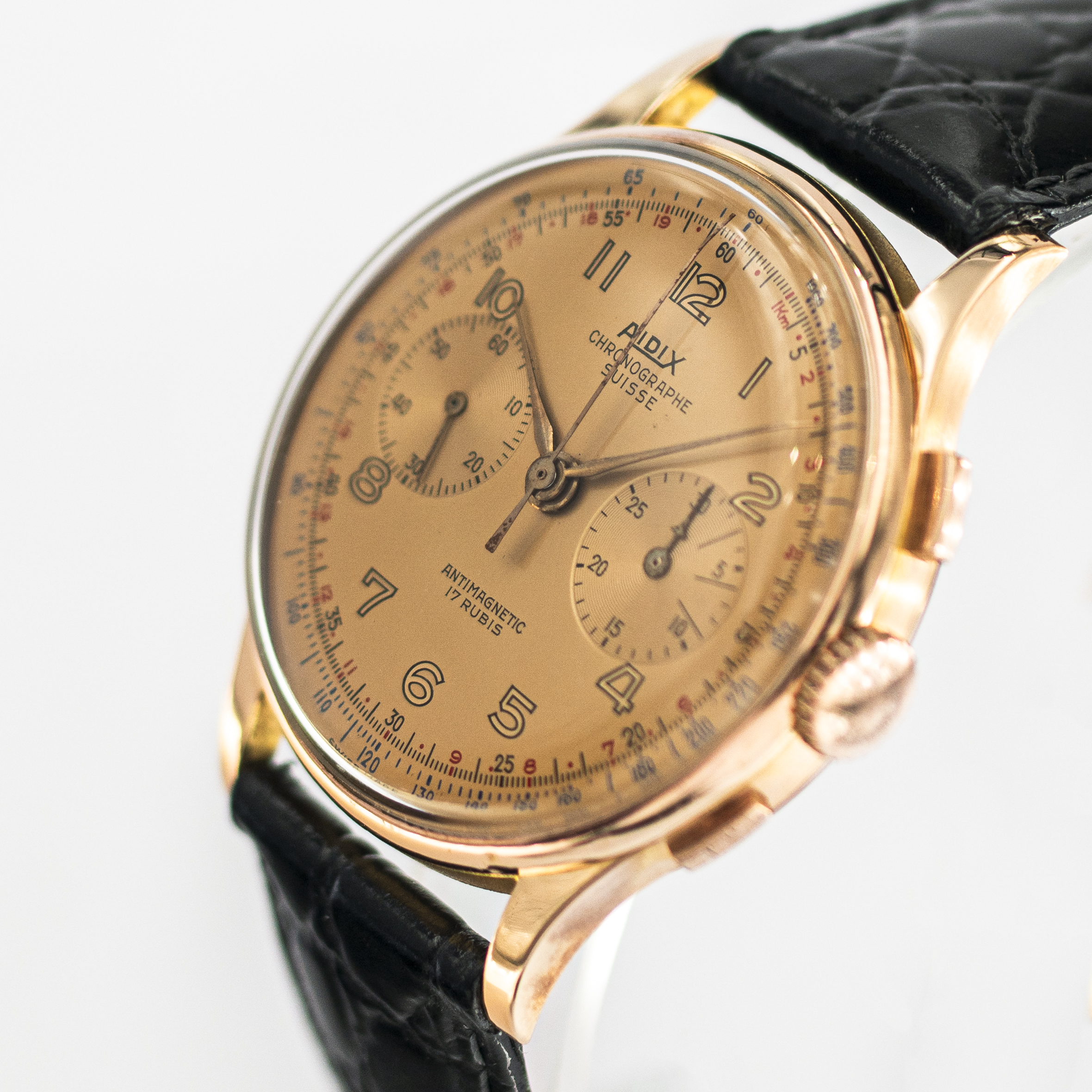 1302_marcels_watch_group_vintage_wristwatch_1950s_chronographe_suisse_18CT_rose_gold_aidix_dial_07