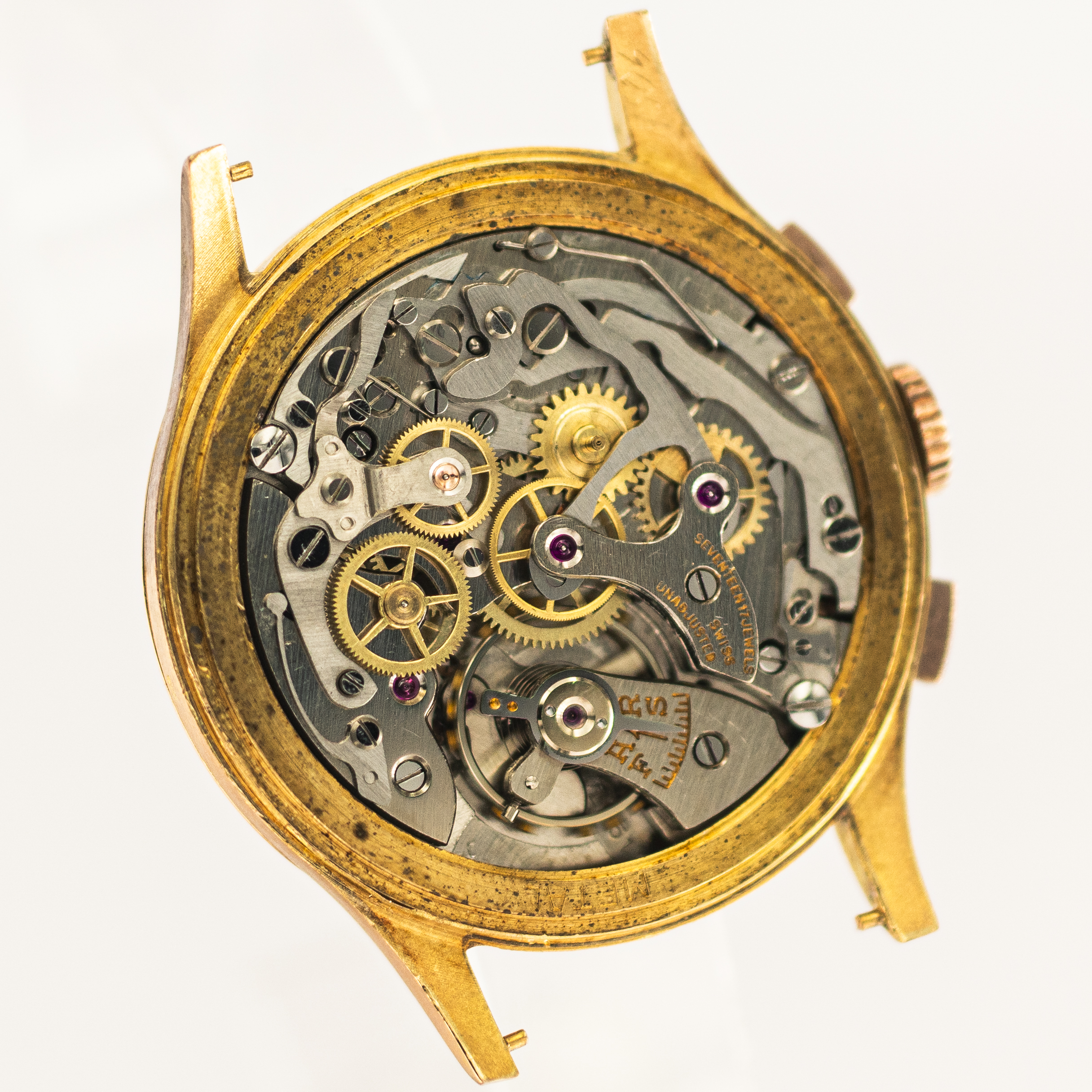 1302_marcels_watch_group_vintage_wristwatch_1950s_chronographe_suisse_18CT_rose_gold_aidix_movement_01