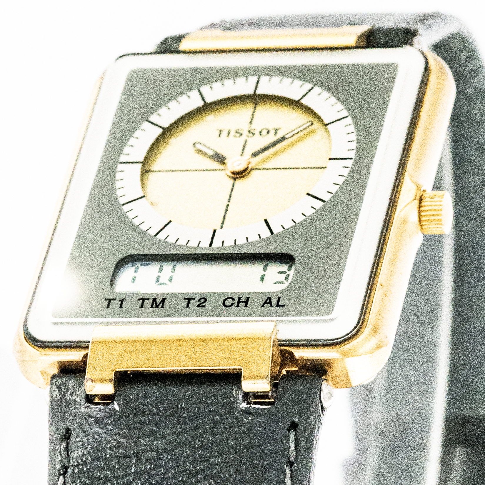 Vintage Tissot D371667E Two Timer, 1980-tal, 30 x 27 mm - Image 29