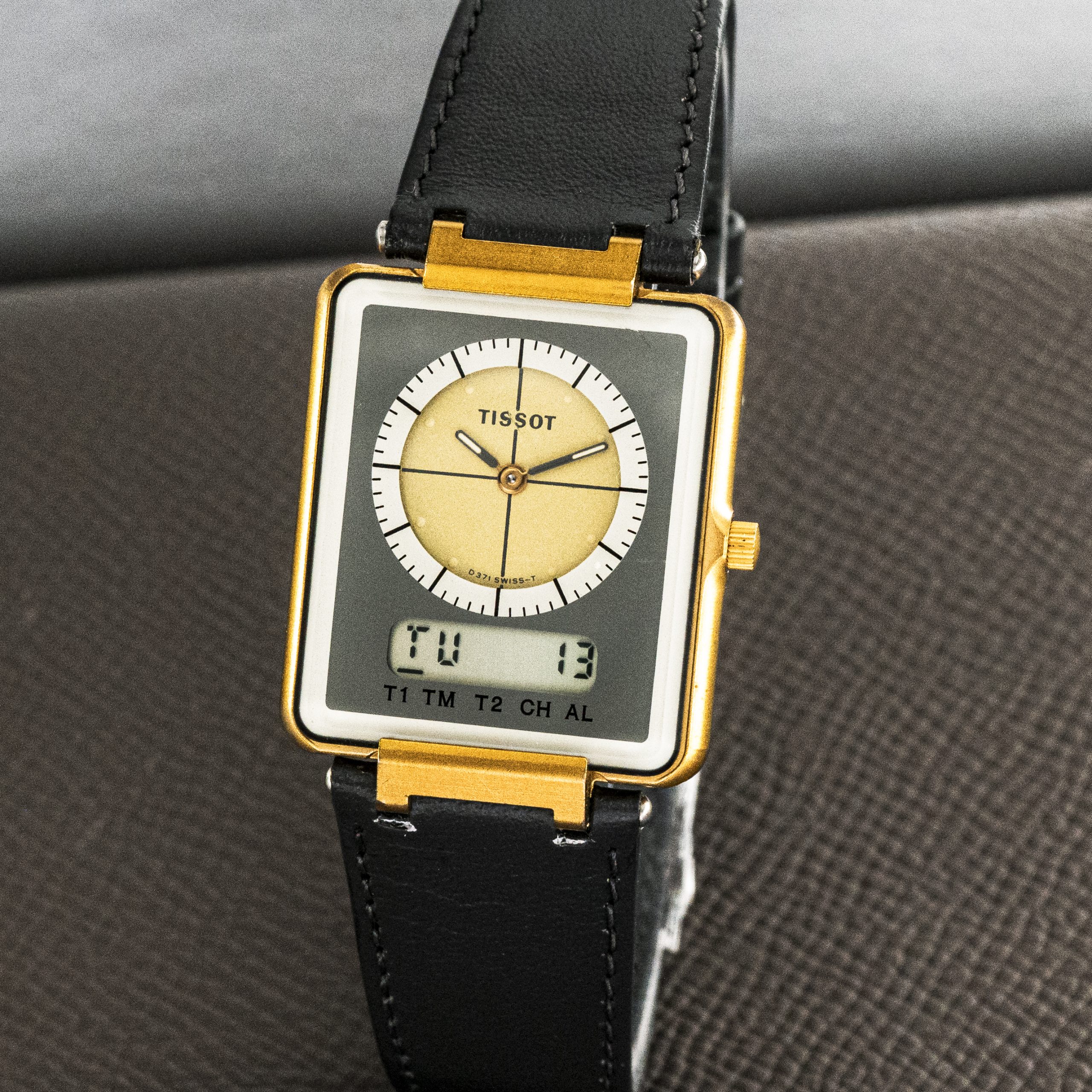 Vintage Tissot D371667E Two Timer, 1980-tal, 30 x 27 mm - Image 20