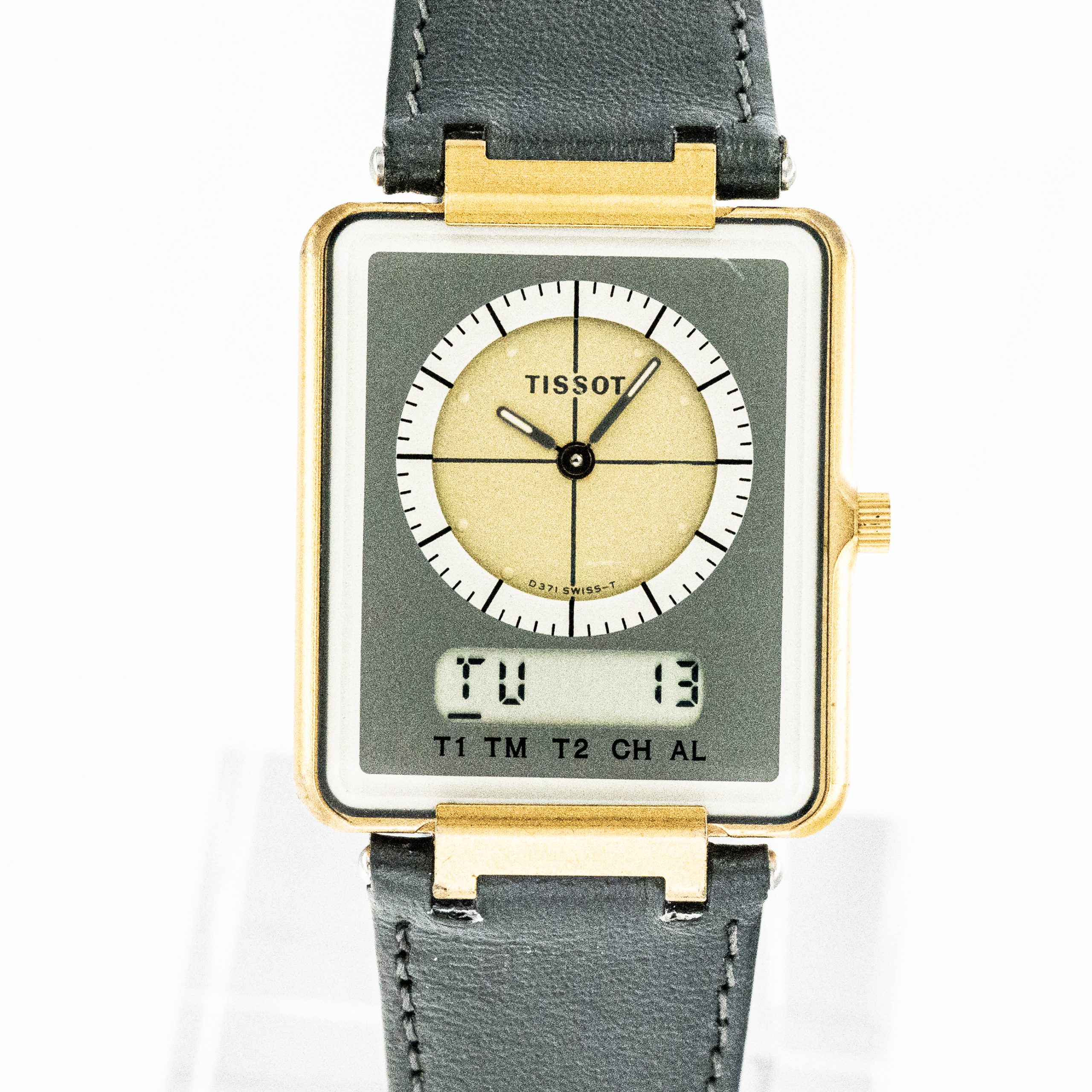 Vintage Tissot D371667E Two Timer, 1980-tal, 30 x 27 mm - Image 7